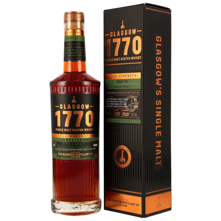 Glasgow 1770 Peated Cask Strength Batch 3